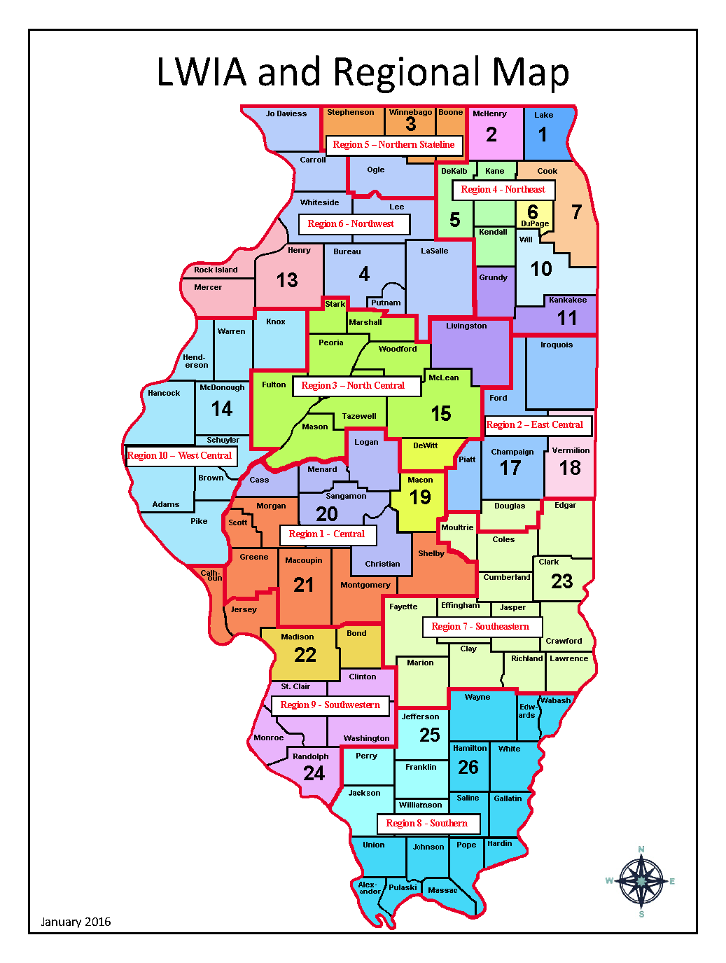 2017 Illinois State Map Pdf Map
